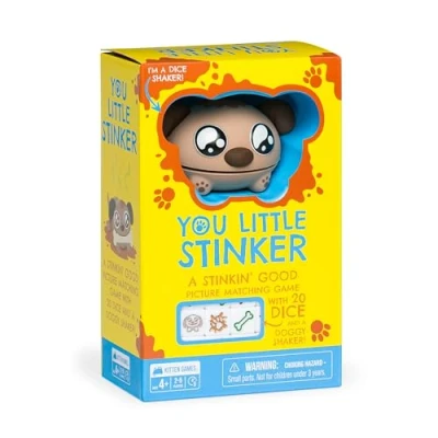 Image of Exploding Kittens You Little Stinker 2 5 Players Ages 4+ Minutes to Play Matching Game with Dice and Shaker Kid Friendly Game, Family Night, Engaging Kids