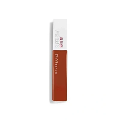 Image of Maybelline Superstay Matte Ink Longlasting Liquid, Orange Nude Lipstick, Up To 12 Hour Wear, Non Drying, 135 Globe Trotter