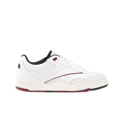 Image of Reebok Classic BB 4000 II Unisex Trainers, Size: 8, Footwear white/black/burgundy Leather