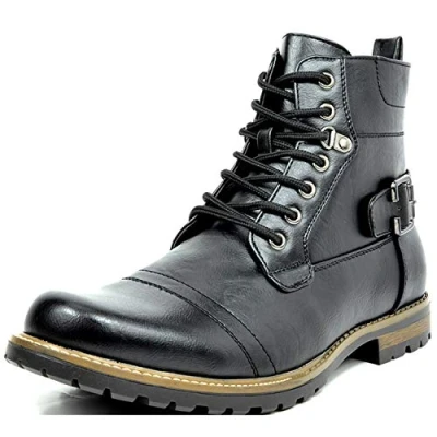 Image of Bruno Marc Men&#039;s Boots Classic for Men,Size 9,Black,Philly 5