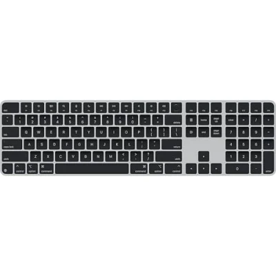 Image of Apple Magic Keyboard with Touch ID and Numeric Keypad for Mac models silicon US English Black Keys ​​​​​​​