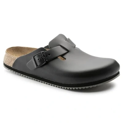 Image of Birkenstock BB129 40 Super Grip Professional Boston Slip Resistant Clogs Black Size 40EU / 7UK