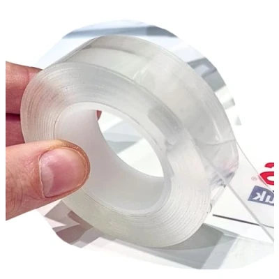 Image of Double Sided Tape, Nano Tape Heavy Duty Strong Clear Adhesive for Picture Hanging, Removable Sticky Pads, Number Plate Carpet Strips (20mm * 3 metres)