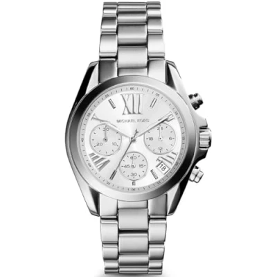 Image of Michael Kors Bradshaw Chronograph with Silver Stainless Steel Strap for Women MK6174