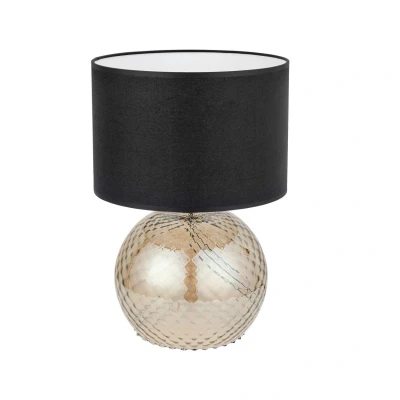 Image of Bristol Table Lamp With Round Shade Black 1xE27