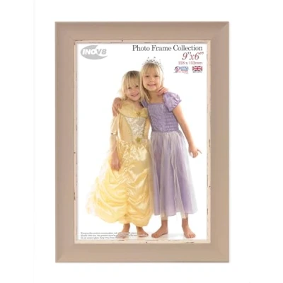 Image of Inov8 British Made Traditional Picture/Photo Frame, 9x6 inch, Small Washed Soft Stone