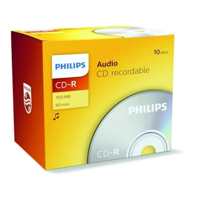 Image of Philips Audio CDR 80 10pk Jewel Case