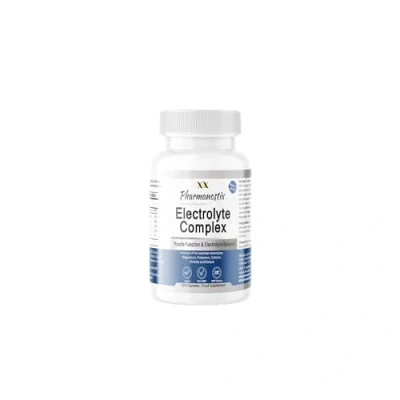 Image of Electrolytes Complex Magnesium, Potassium, Calcium, Sodium &amp; Chloride Muscle Function, Rehydration, Salt Replacement, Cramp, Hydration Recovery High Strength 120 Caspules