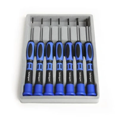 Image of StarTech.com 7 Piece Precision Screwdriver Computer Tool kit with Carrying Case CTK100P