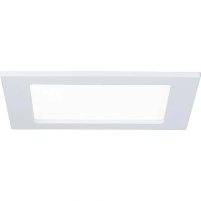 Image of Paulmann 92068 Quality Recessed Light Set Panel Angular LED 1x12W 2 700K 230V 165x165mm White/Plastic, 12 W