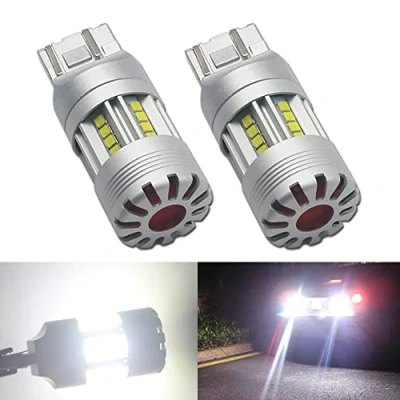 Image of Eseastar 7443 W21/5W T20 7440 LED Bulbs White 6000K 25W Strong Canbus with Cooling Fan 5000LM Extremely Bright for Car DRL Backup Reverse Tail Brake Light, 2 Pack