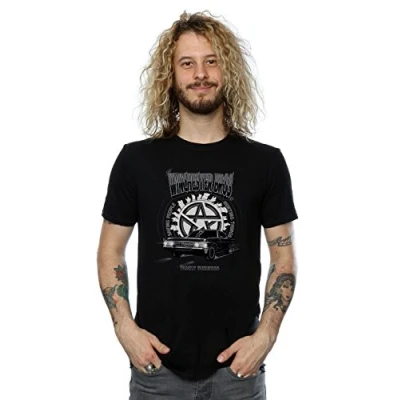 Image of Absolute Cult Supernatural Men&#039;s Winchester Bros T Shirt XX Large Black