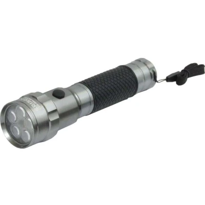 Image of Edison 5 LED Aluminium Soft Grip Torch 2 x C