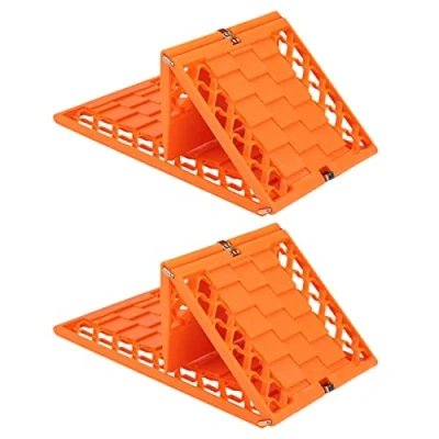 Image of HAMIL 2PCS Foldable Car Traction Board Auto Emergenc.y Folding Tire Mat Rescue Ladder Anti Skid Pad Plate Tracks Grip Mats for Off Road Wheel Tyre Ice Mud Sand Snow Trapped