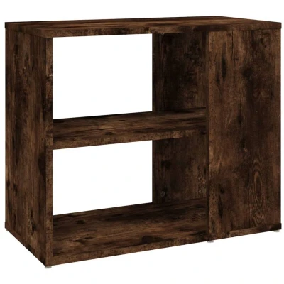 Image of vidaXL Side Cabinet Smoked Oak 60x30x50 cm Engineered Wood