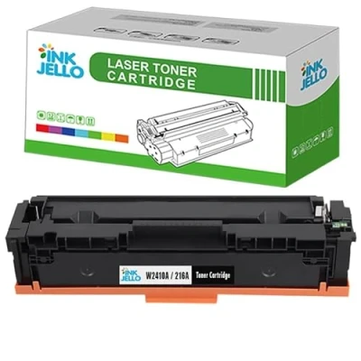 Image of Inkjello W2410A/216A Toner Cartridge With Chip For Printer, Compatible HP Colour LaserJet Pro MFP M182n, M183fw (Black, 1 Pack)