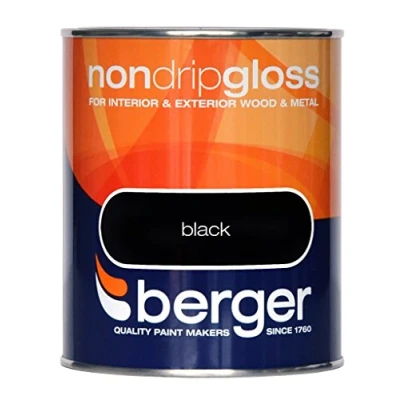 Image of Berger Non Drip Gloss 750ml Navy Blue