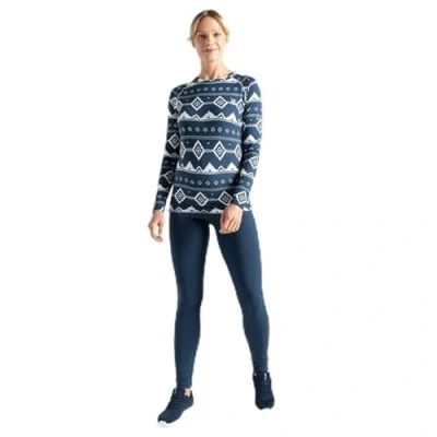 Image of Dare2B Women&#039;s Exchange III Base Layer Set, Blue Fairisle Print, 16