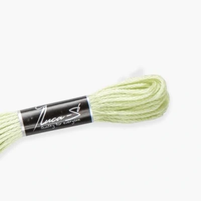 Image of Premium Embroidery Thread Luca S, 100% Giza Cotton, Oeko TEX Certified Stranded Cotton 258 / DMC 772 Anchor 259