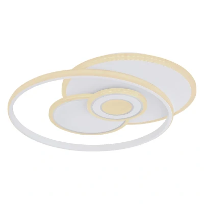 Image of Globo LED ceiling light Roderick, white, length 54 cm, acrylic, CCT