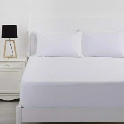 Image of COMFORTNIGHTS Brushed Cotton, Waterproof, Breathable, Mattress Protector King 150 x 200 32cms