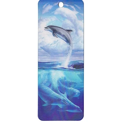 Image of 3D LiveLife Bookmark Dolphin Symphony from Deluxebase. A with lenticular Artwork Licensed Renowned Artist Jerry LoFaro