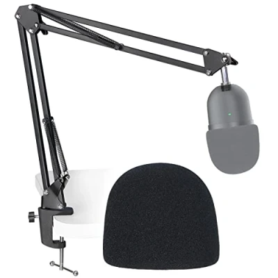 Image of Seiren Mini Boom Arm Mic Stand with Pop Filter, Adjustable Suspension Scissor Filter for Razer USB Streaming Microphone by SUNMON