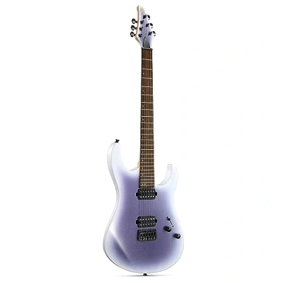 Image of Donner Solid Body Electric Guitar, 39 Inch Metal Guitar Beginner Kits with Bag, Strings, Strap, Cable, Strings Dampener for Rock Music Lover, DMT 100 (Gradient Violet)