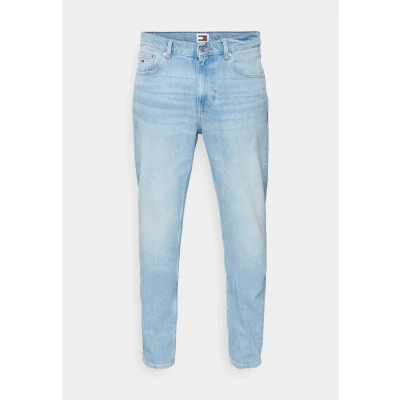Image of Tommy Jeans Men&#039;s Ryan Regular Straight Fit Jeans, Blue (Denim Light), 29W/32L