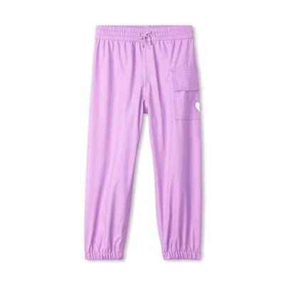 Image of Hatley Kids&#039; Splash Rain Trousers Pants, Lilac, 12 Years