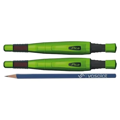 Image of vasalat Pica Big Dry Set of 2 Carpenter&#039;s Pencils Automatic with Lead Sharpener