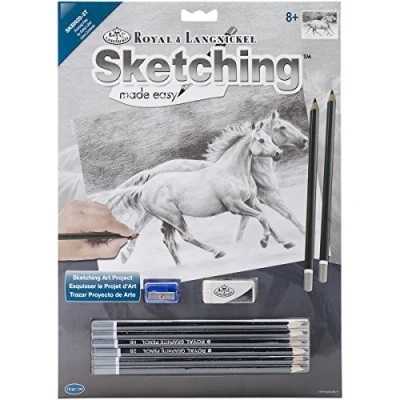 Image of Royal Brush Sketching Made Easy Kit 9&quot;X12&quot; Running Free