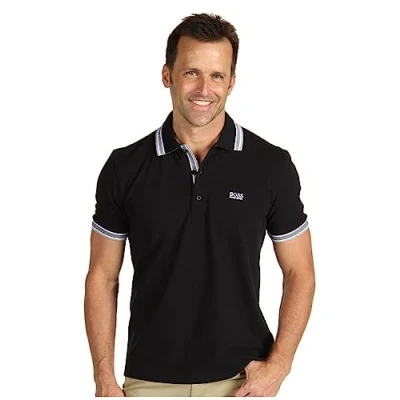 Image of BOSS Men&#039;s Paddy Polo Shirt, Black, XXL