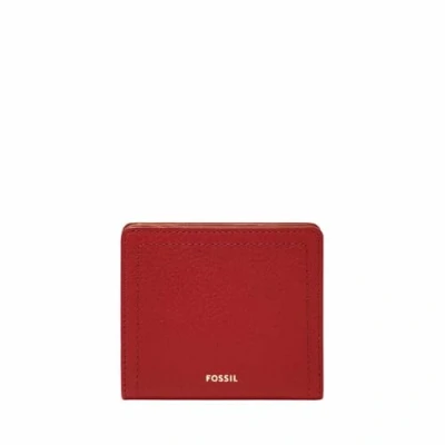 Image of Fossil Women&#039;s Logan Billfold, Red, Small