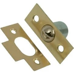 Image of 19mm (3/4&quot;) Bales Roller Bolt Door Catch Electro Brass