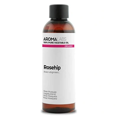 Image of ORGANIC ROSEHIP Oil 100mL 100% Pure, Natural, Cold Pressed and Cosmos Certified AROMA LABS (French Brand)
