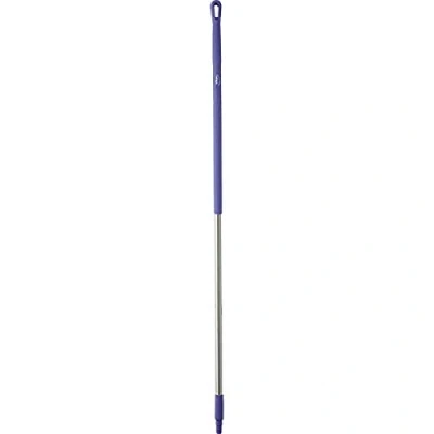 Image of Vikan 29378 59&quot; Aluminum Handle with Threaded Tip, 1 7/32&quot; Diameter, Purple