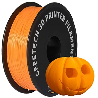 Image of PLA Filament 1.75mm, GEEETECH New 3D Printing for Printer and Pen, 1kg 1 Spool (Orange)