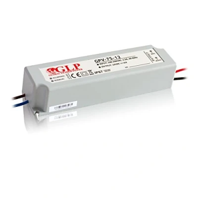 Image of 72W 12Vdc LED Power Supply, GPV 75 12, IP67, 5 Years Warranty