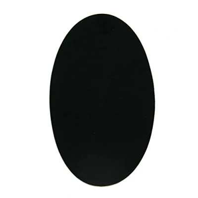Image of Haberdashery Online 2 Piece Suede Knee Patches, Iron On Pads for Clothes Protection &amp; Repair, Ideal Trousers, Jackets, Sweaters, Shirts, 16x10cm, Black