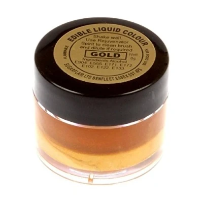 Image of Sugarcraft Sugarflair Edible Liquid Gold Paint 8g