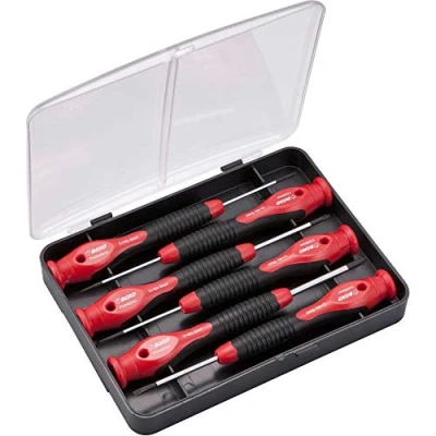 Image of Precision Screwdriver Set. Slotted &amp; Phillips. 6 Pcs BOXO SCW R06PB