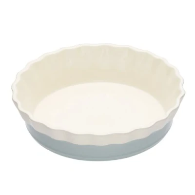 Image of KitchenCraft Classic Collection 20cm Round Ceramic Pie Dish, White
