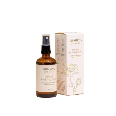 Image of Mummys Organics Perineal Soothing Spritz Natural &amp; Organic Pregnancy and Postpartum Spray. Hospital Bag Maternity Essentials for Post Birth Pain Swelling. partum New Mum Essentials.