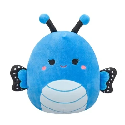 Image of Squishmallows Original 7.5 Inch Waverly the Blue Butterfly with Dark Wings