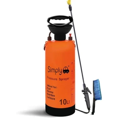 Image of Netagon Portable Pressure Washer Manual Hand Pump Action Power Water Sprayer Ideal for Garden, Car, Home &amp; Lesuire (10 LITRE)