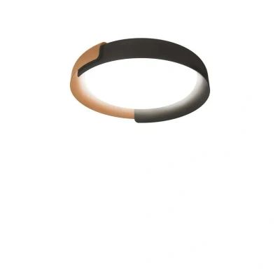 Image of Kundalini Dala LED ceiling light dark grey/copper