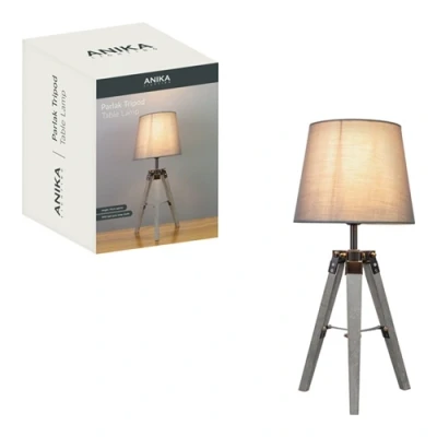Image of Anika Parlak Tripod Table Lamp Grey