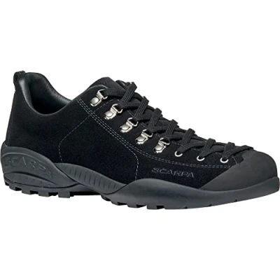 Image of Scarpa Unisex&#039;s Mojito Rock Leather Bm Hiking Shoes, Corvarablack, 10.5 UK