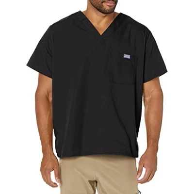 Image of Cherokee Men&#039;s Originals V Neck Scrubs Shirt, Black, S